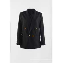 Costume Black Rain pour dame à double boutonnage